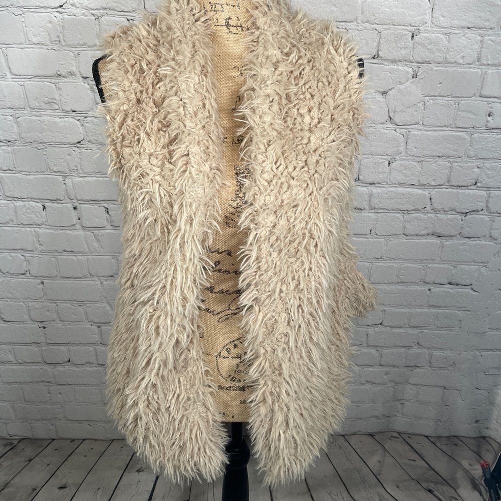 Vintage Fuzzy Vest Ladies Medium